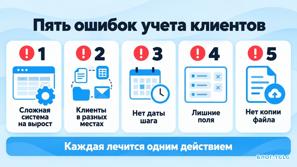 Пять частых ошибок при выборе и ведении CRM фрилансером