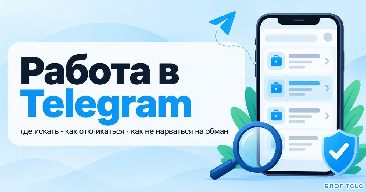 Работа в Telegram: где искать вакансии и заказы, как откликаться и как отличить обман