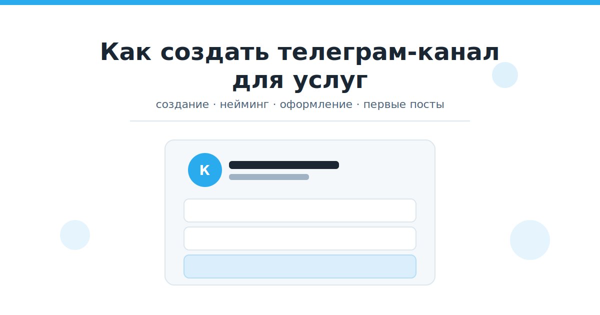 Обложка статьи: как создать телеграм-канал для услуг, создание, нейминг, оформление, первые посты