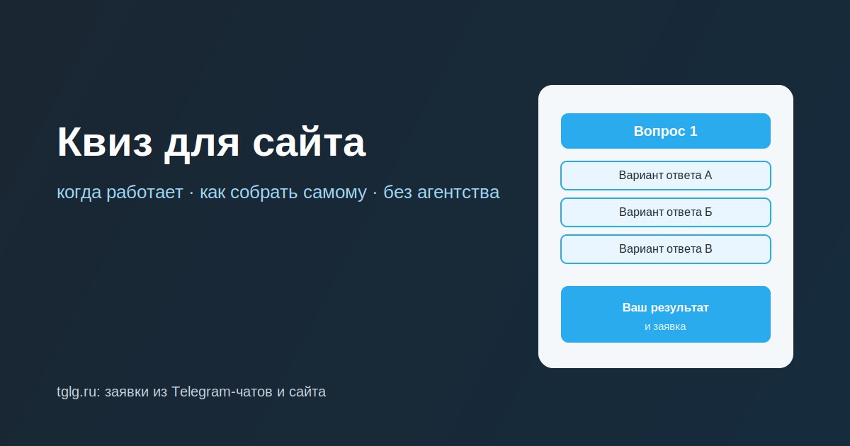 Квиз для сбора заявок на сайте: когда работает и как собрать самому