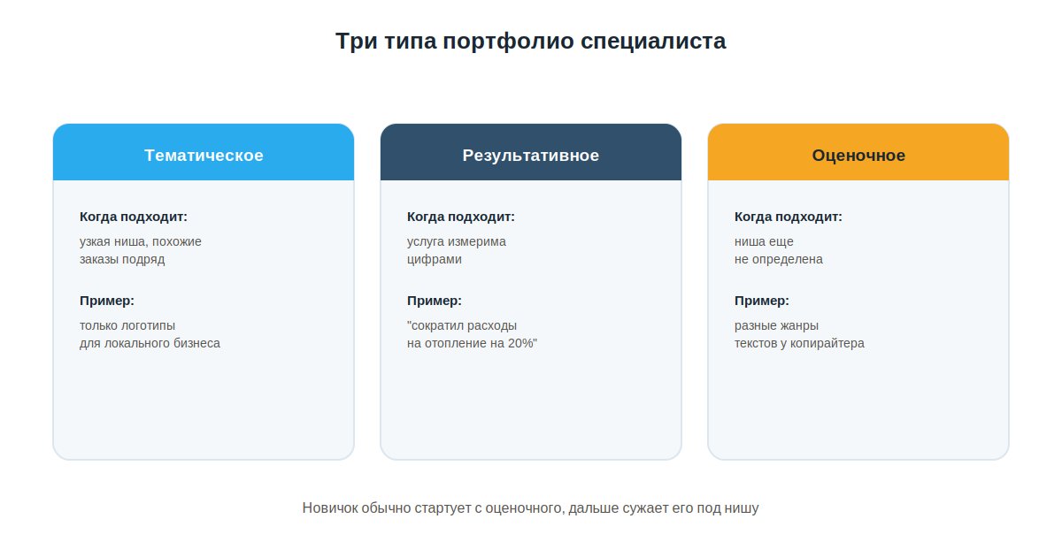 Три типа портфолио специалиста: тематическое, результативное и оценочное